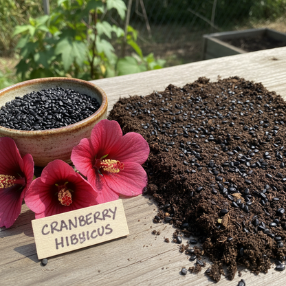 Cranberry Hibiscus Seeds - Hibiscus Flower Seeds for Garden