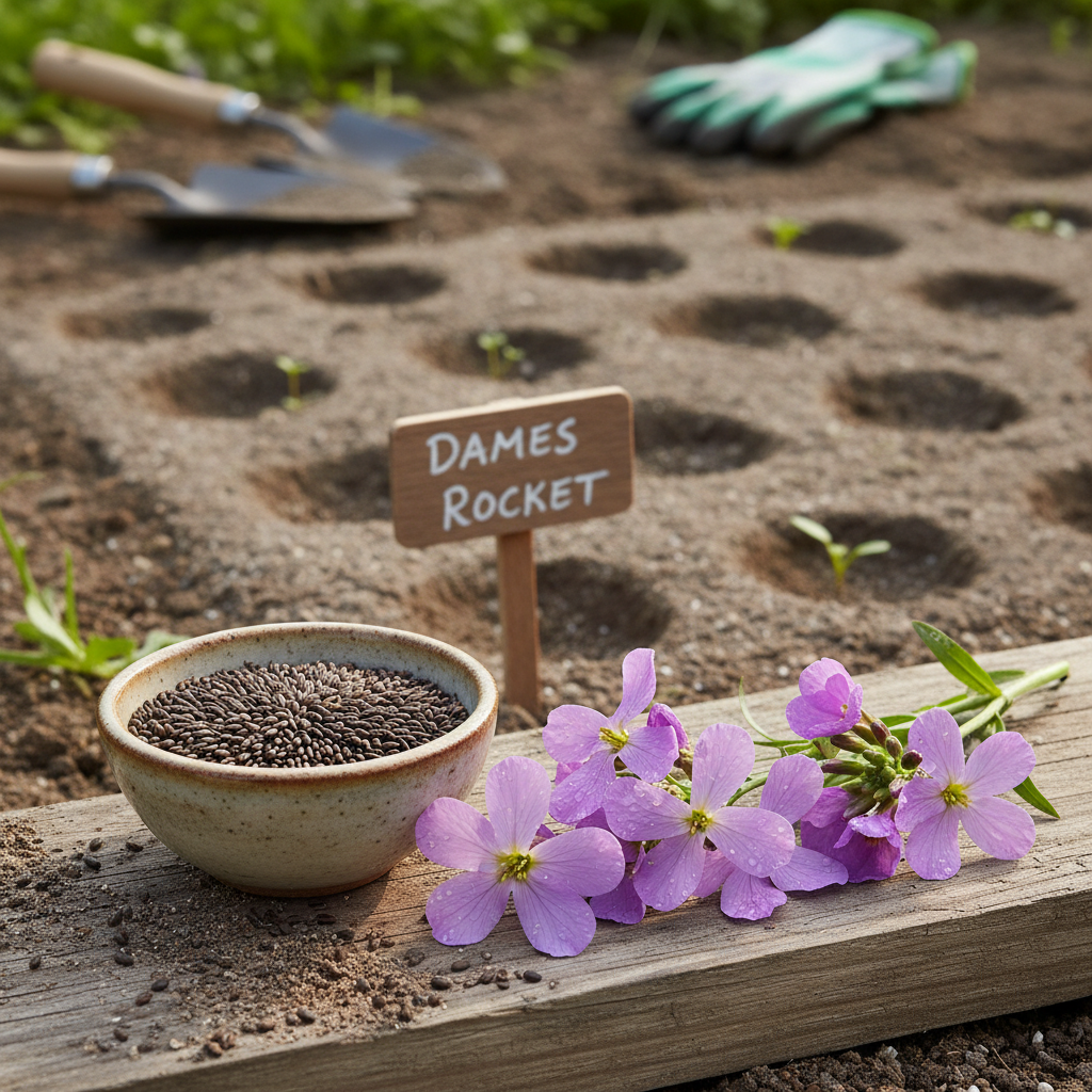 Dames Rocket Flower Seeds – Fragrant Long-Lasting Blooms for Gardens
