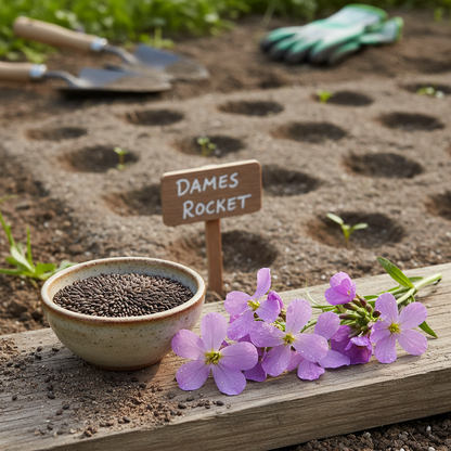 Dames Rocket Flower Seeds – Fragrant Long-Lasting Blooms for Gardens
