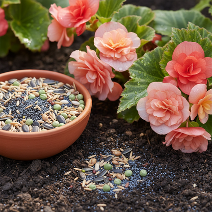 Begonia Seeds for Bonsai Planting - Begonia Flower Seeds for Garden