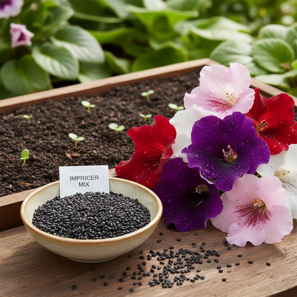 Semi Gloxinia Impricer Mix Flower Seeds – Exotic Ornamental Blooms