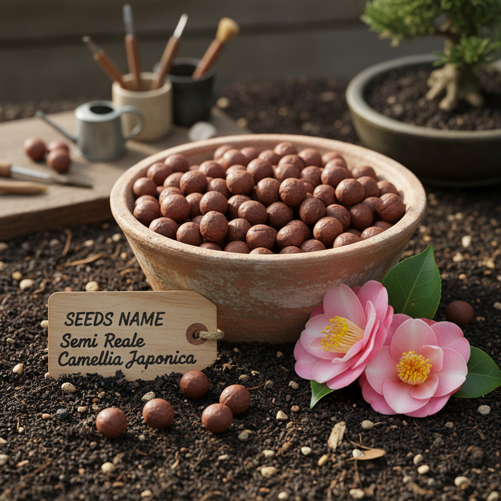 Semi Reale Camellia Seeds - Camellia Flower Seeds for Garden