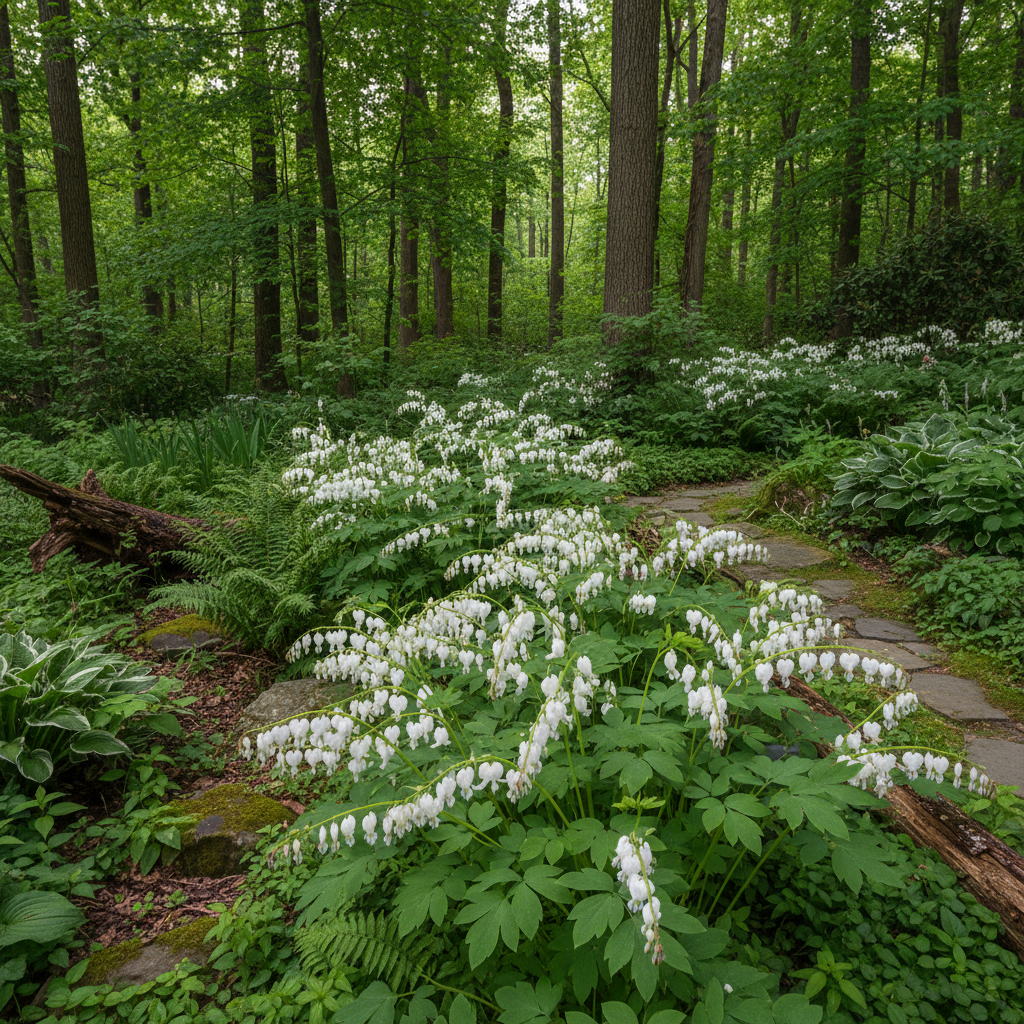 White Bleeding Heart Flower Seeds for Garden Planting