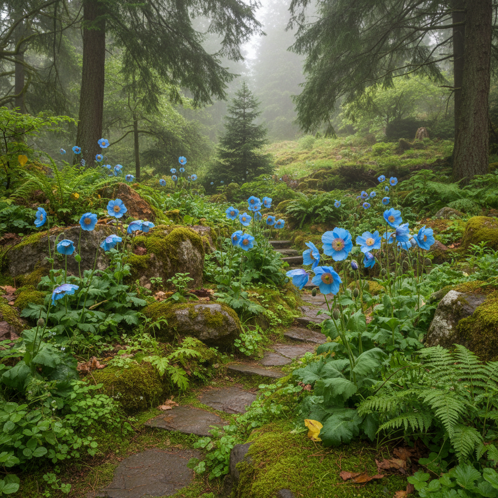 Meconopsis Aculeata Flower Seeds – Himalayan Blue Poppy for Planting