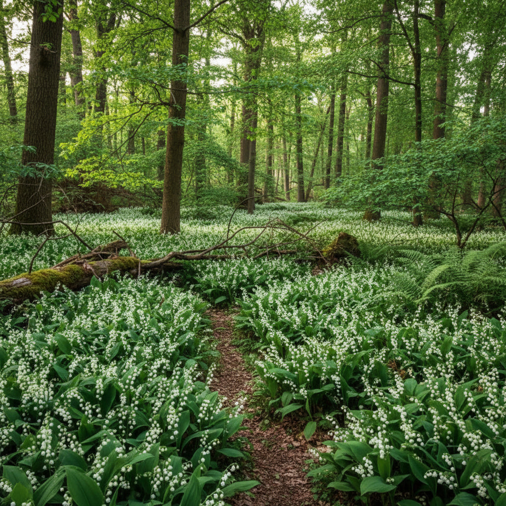 White Lily of the Valley Flower Seeds for Planting – Elegant Fragrant Perennial Blooms