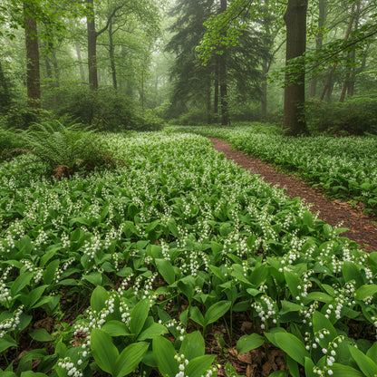 White Lily of the Valley Flower Seeds for Planting – Elegant Fragrant Perennial Blooms