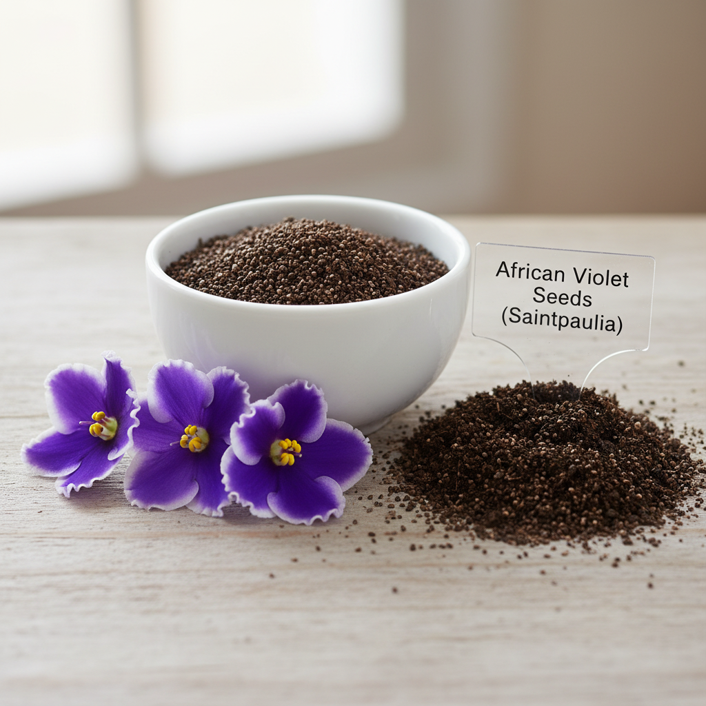 African Violet Exotic Purple Flower Seeds - African Violet Flower Seeds for Garden