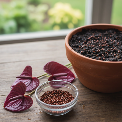 Purple Anthurium Flower Seeds - Anthurium Flower Seeds for Garden