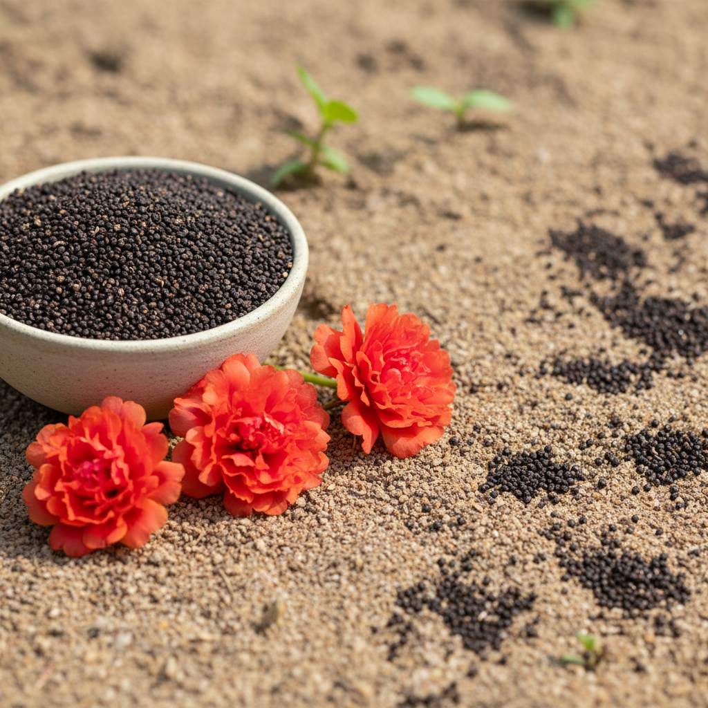 Red Portulaca Flower Seeds – Bright Summer Blooms