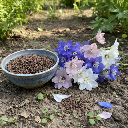 NM Delphinium Consolida Giant Imperial Mix Seeds for Garden Planting