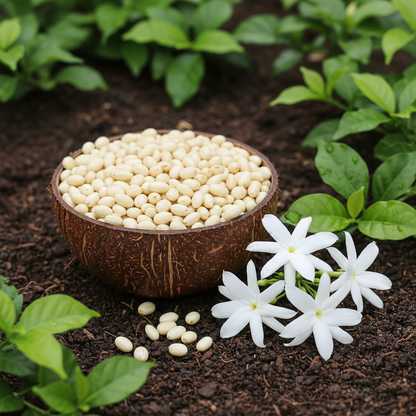 White Mogra Climbing Flower Seeds – Fragrant Jasmine Blooms