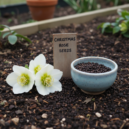 Christmas Rose Seeds - Helleborus Niger Flower Seeds for Garden