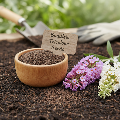 Buddleia Tricolour Butterfly Bush Seeds - Butterfly Bush Flower Seeds for Garden