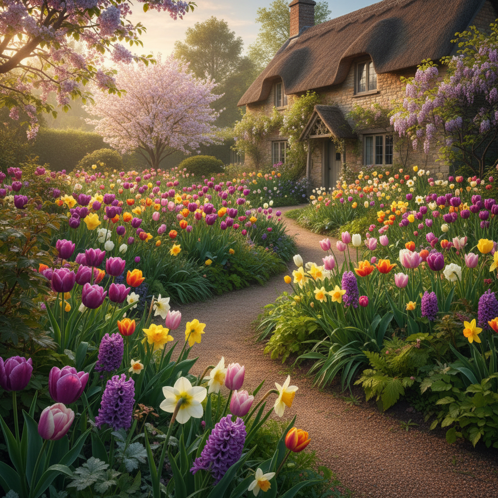 Spring Bulbs Mixed Flowering Collection for Garden Planting