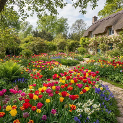 Spring Bulbs Mixed Flowering Collection for Garden Planting