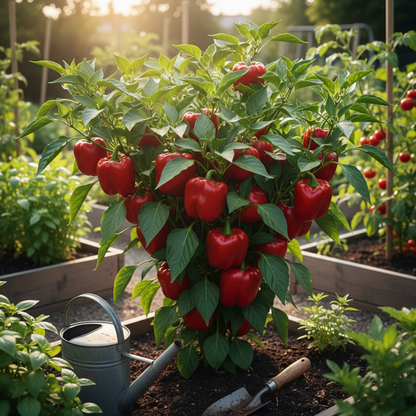 Red Pepper Vegetable Seeds – Capsicum Seeds for Spicy Garden