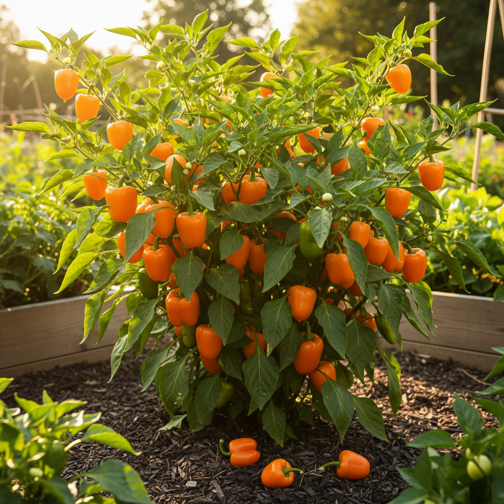 Georgia Candy Rooster Vegetable Seeds – Light Orange Sweet Rooster Pepper