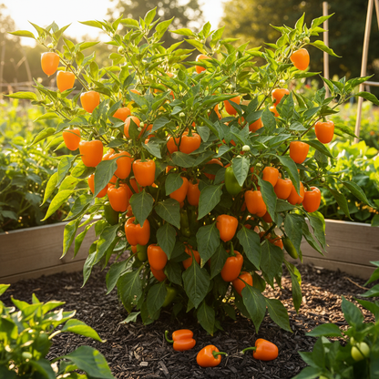 Georgia Candy Rooster Vegetable Seeds – Light Orange Sweet Rooster Pepper