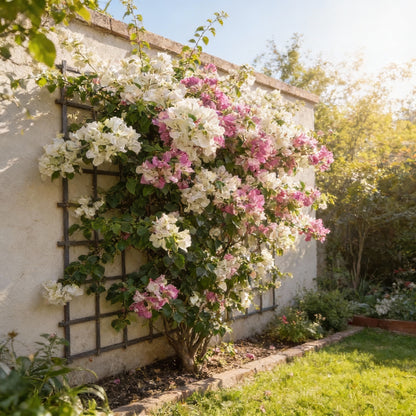 White Pink Bougainvillea Seeds for Planting - Trellis Climber