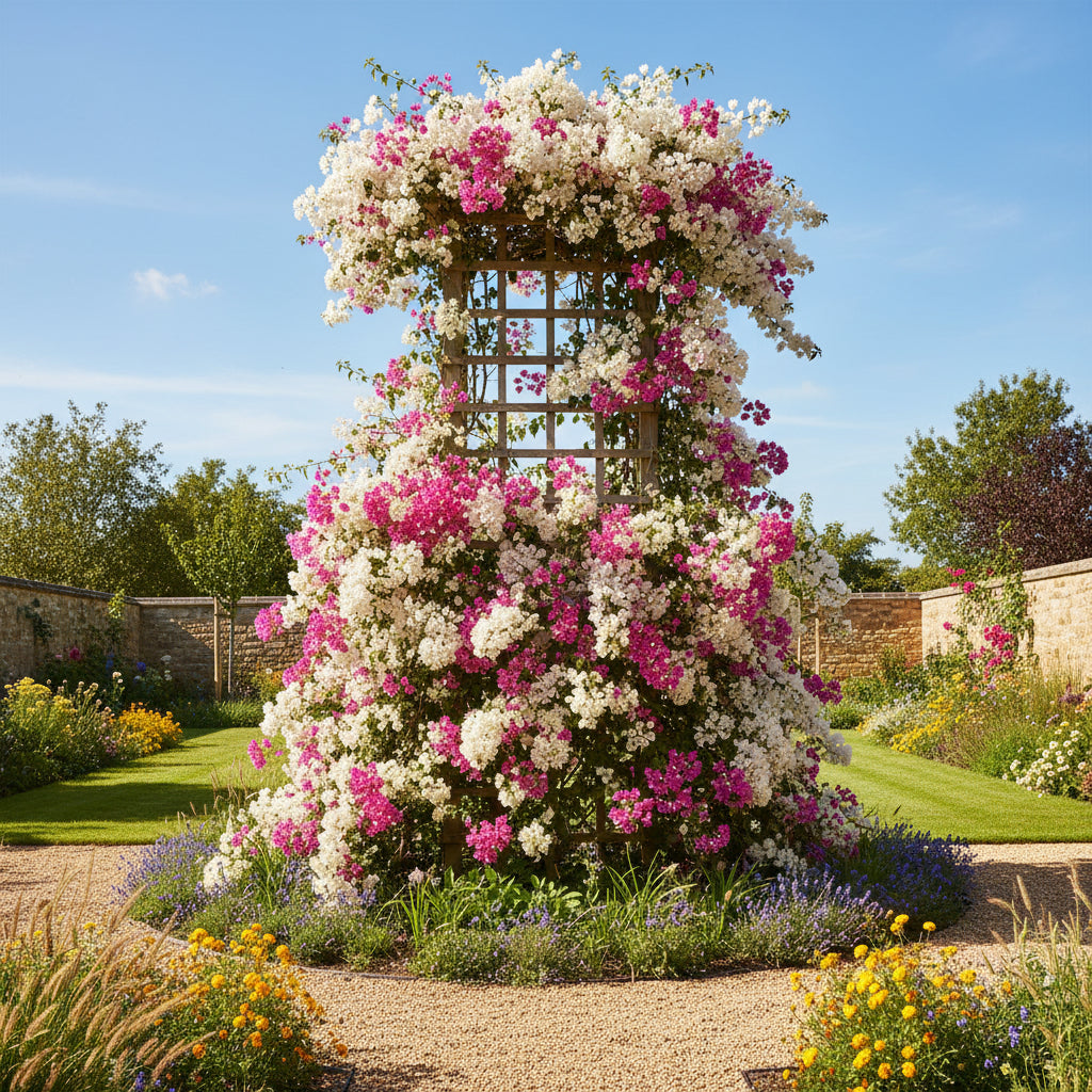White Pink Bougainvillea Seeds for Planting - Trellis Climber