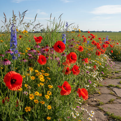 Papaver somniferum Summer Blaze Seeds for Planting