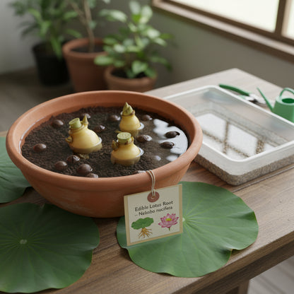 Lotus Root Seeds for Planting – Aquatic Plant for Beautiful Flowers & Healthy Roots