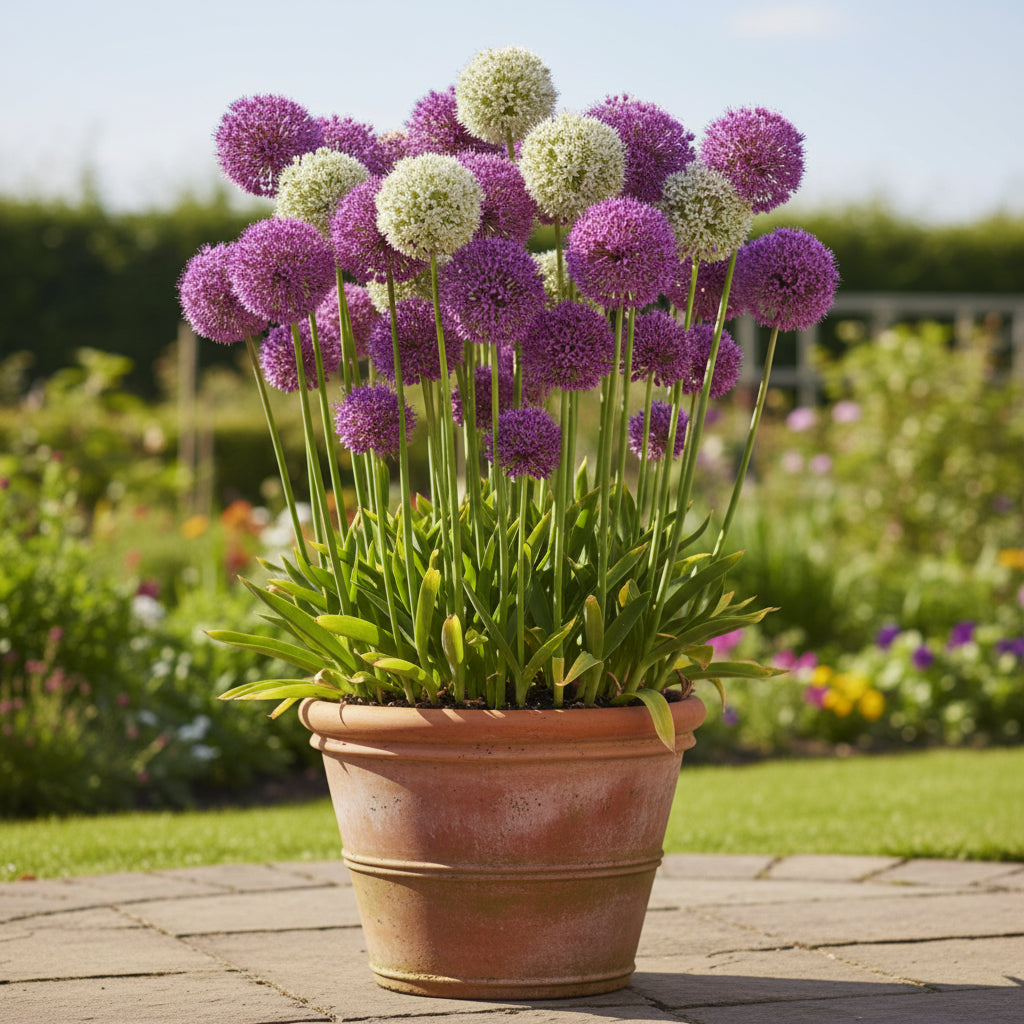 Giant Allium Giganteum Flower Seeds for Planting – Stunning Perennial Blooms