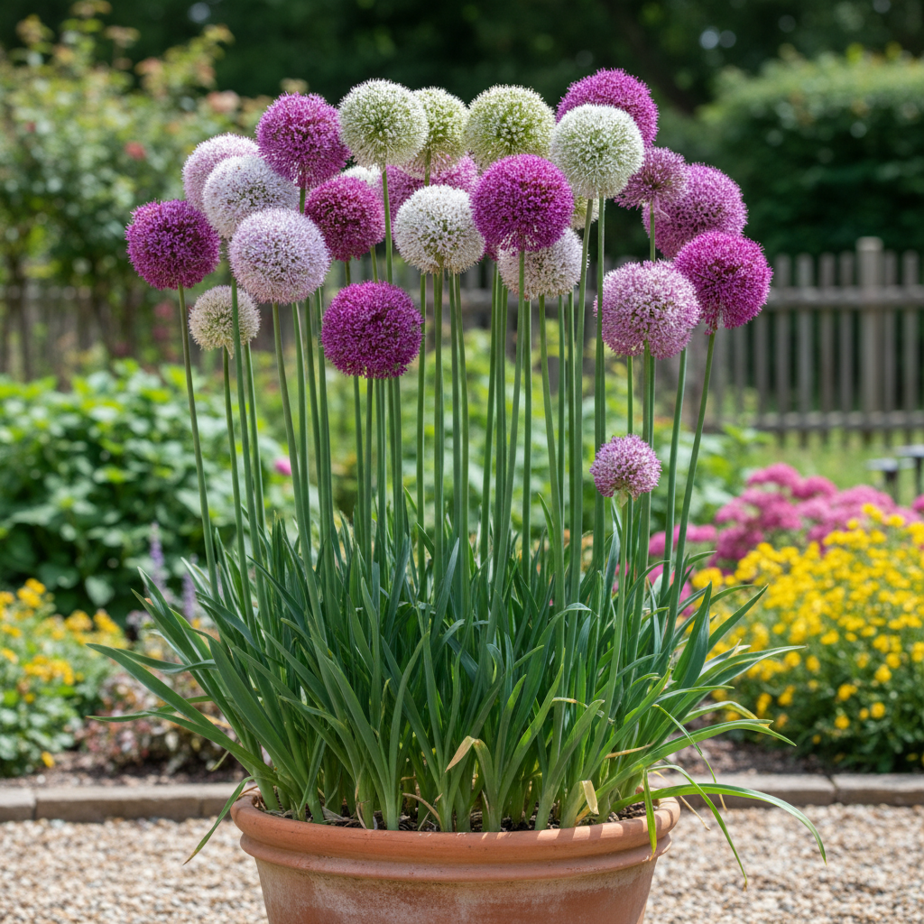 Giant Allium Giganteum Flower Seeds for Planting – Stunning Perennial Blooms
