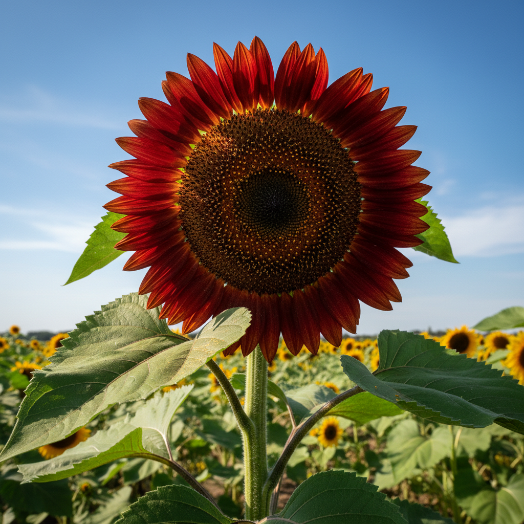 Majestic Red Giant Sunflower Seeds - Red Sunflower Seeds for Garden