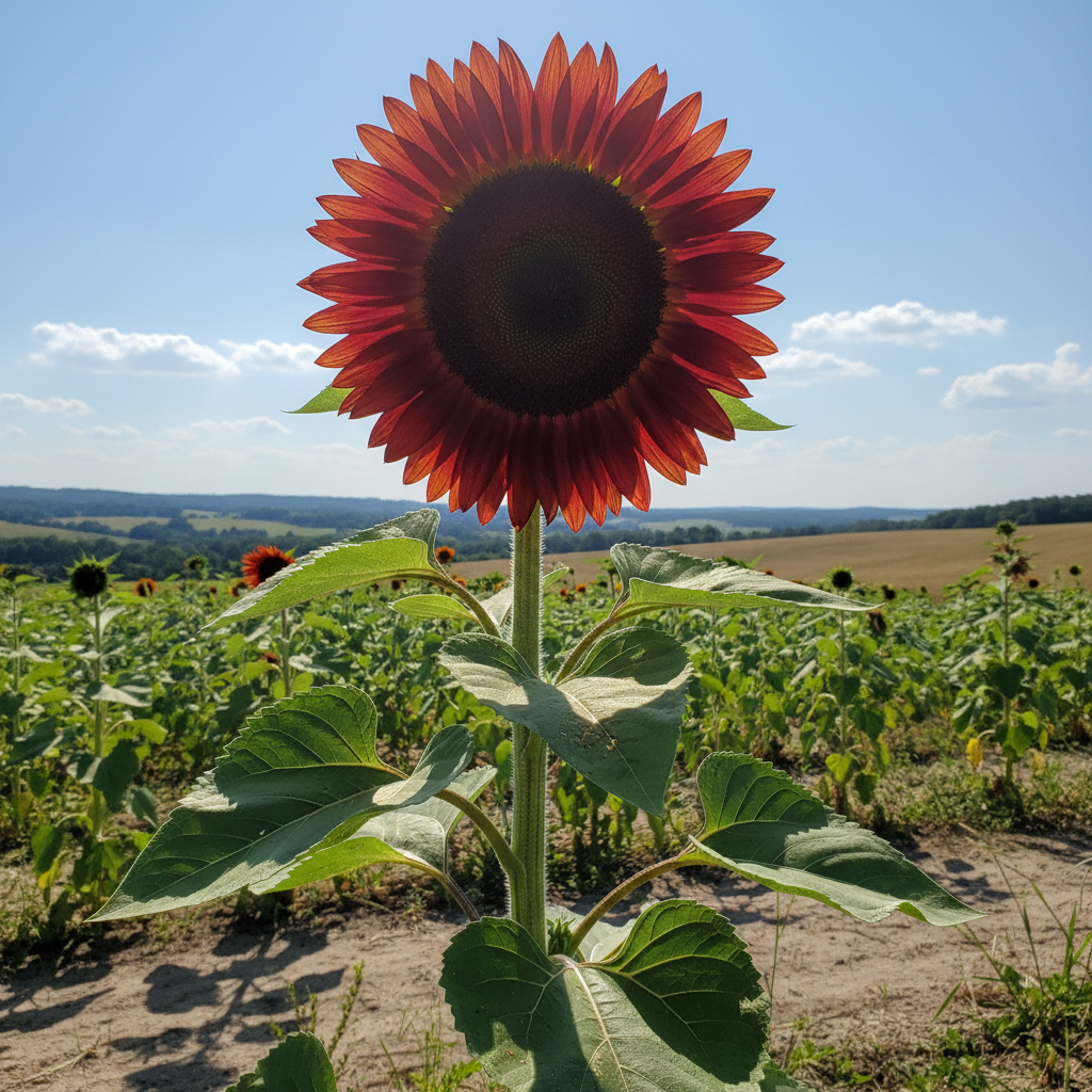 Majestic Red Giant Sunflower Seeds - Red Sunflower Seeds for Garden