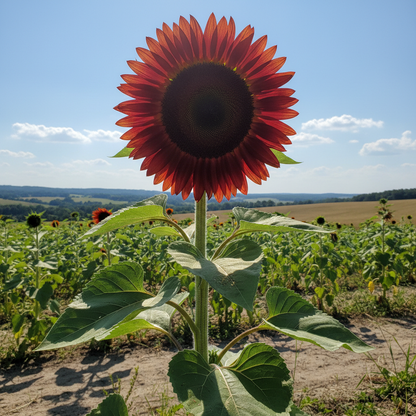 Majestic Red Giant Sunflower Seeds - Red Sunflower Seeds for Garden