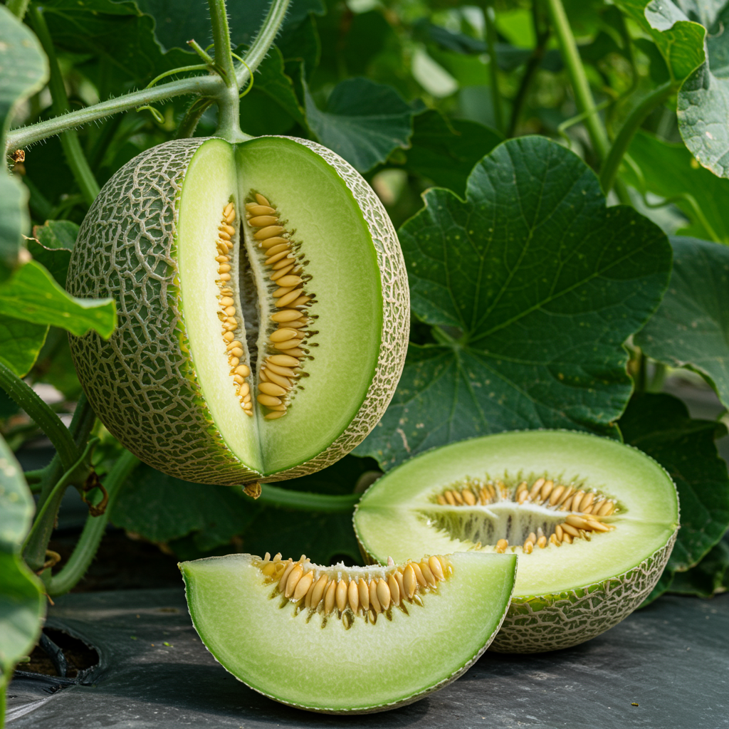 Ogen Melon Seeds – Sweet Aromatic Green Flesh Heirloom Melon Seeds
