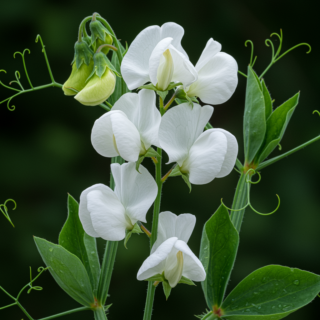 Sweet Pea High Scent White Seeds - Sweet Pea Flower Seeds for Garden