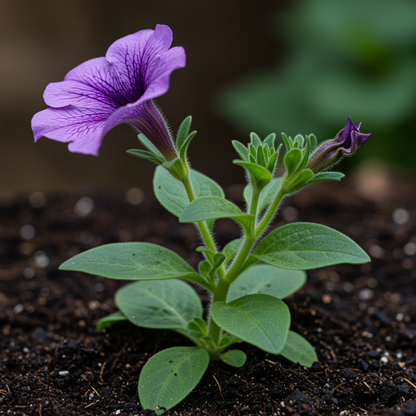 Petunia Grandiflora Purple Seeds - Purple Petunia Flower Seeds for Garden