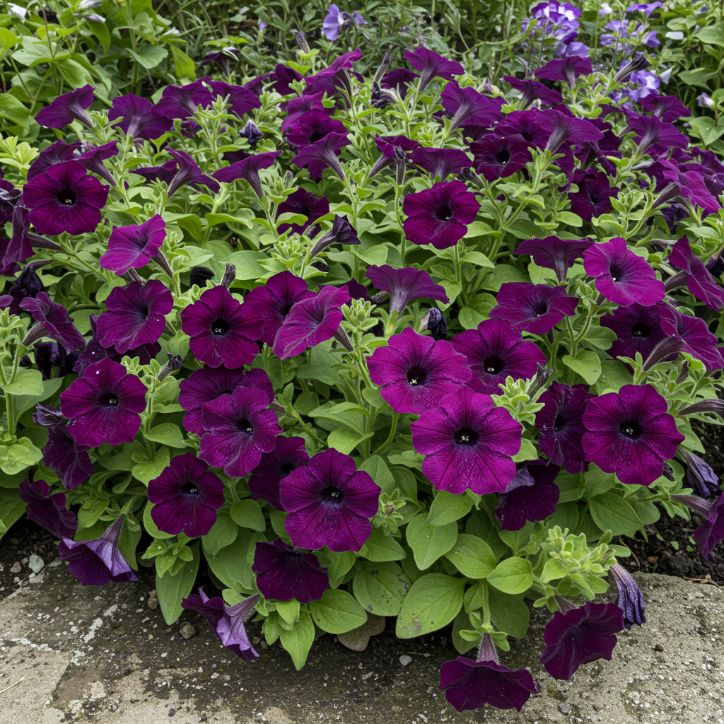 Petunia Grandiflora Purple Seeds - Purple Petunia Flower Seeds for Garden