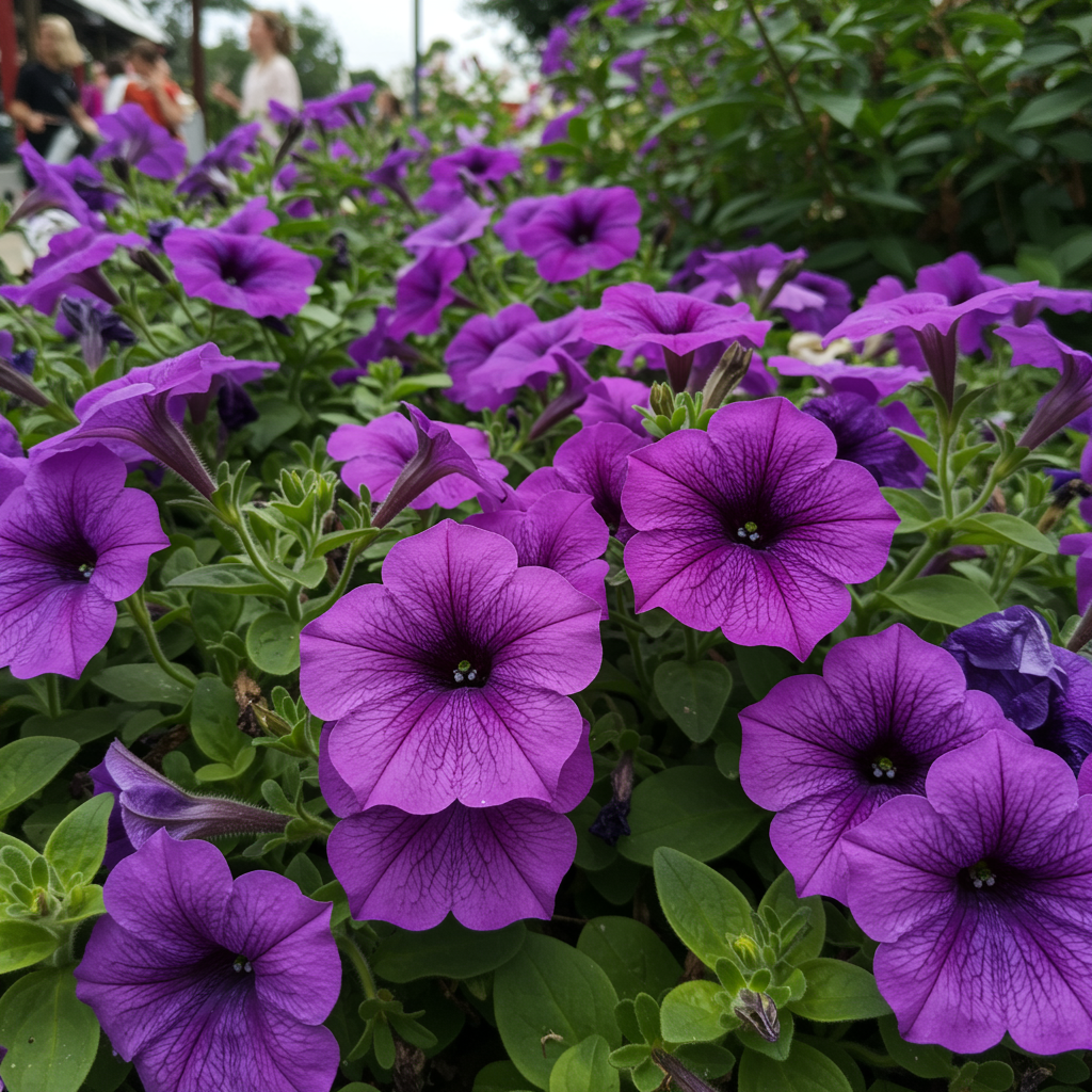 Petunia Grandiflora Purple Seeds - Purple Petunia Flower Seeds for Garden