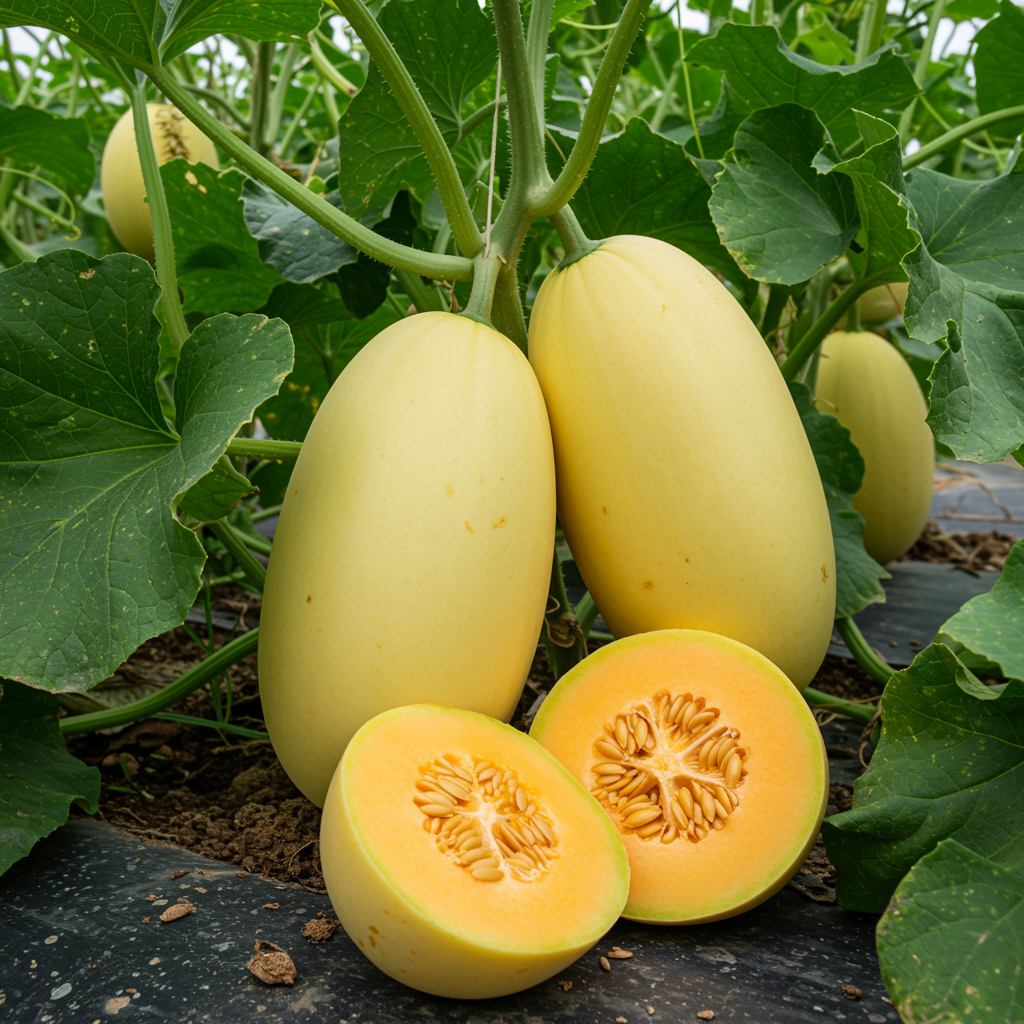 Banana Cantaloupe Melon Seeds - Melon Seeds for Home Garden