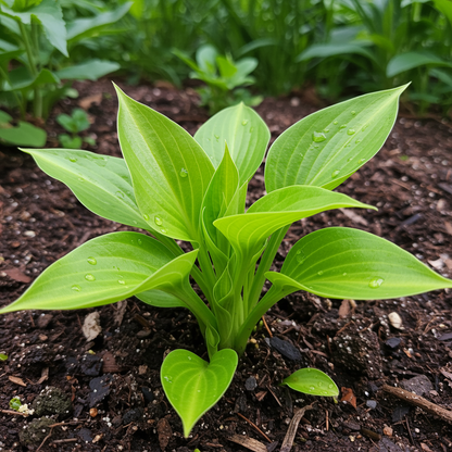 Hosta Seeds for Planting – Heirloom Non-GMO Perennial Shade Plant Lime Green Foliage Variety
