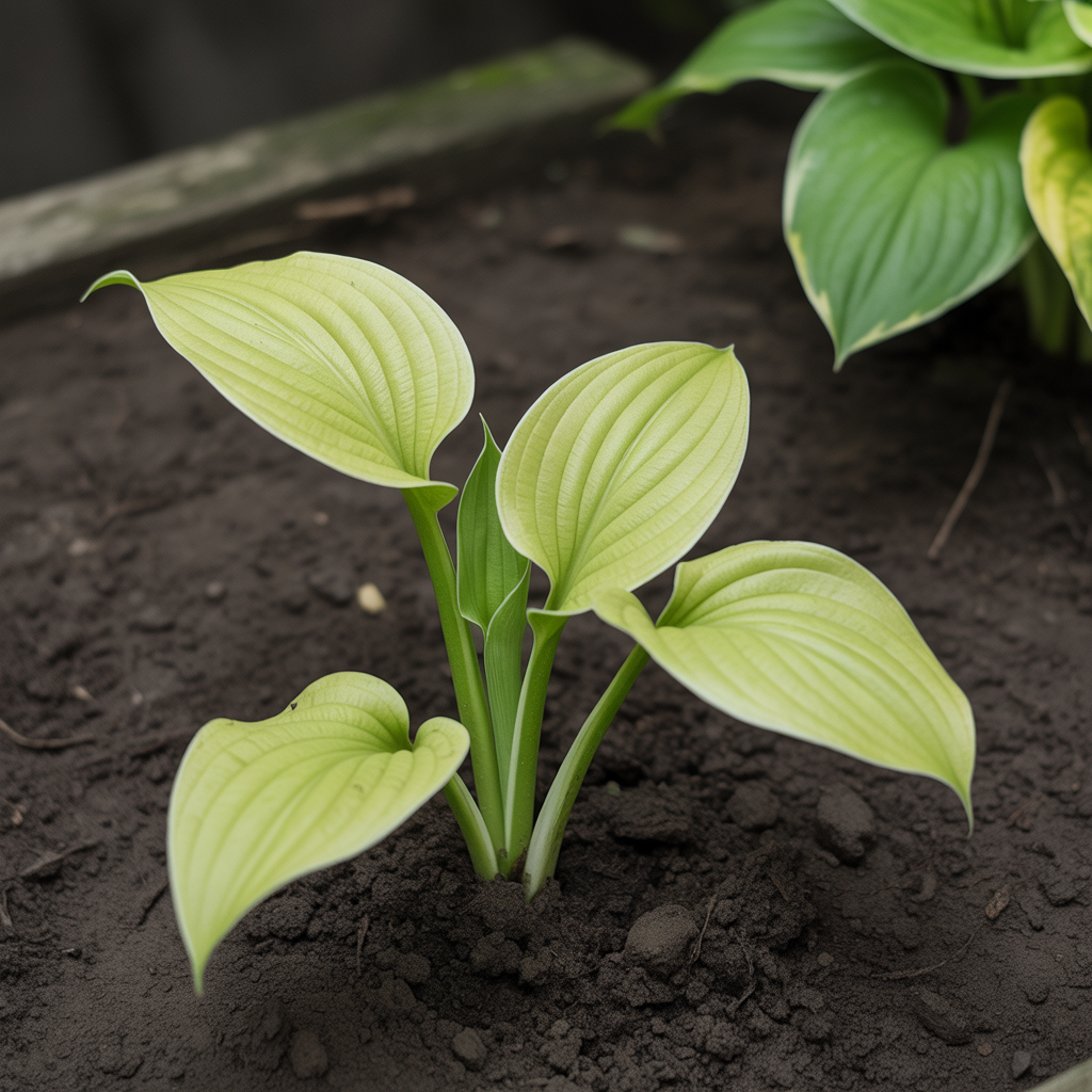 Hosta Seeds for Planting – Heirloom Non-GMO Perennial Shade Plant Lime Green Foliage Variety