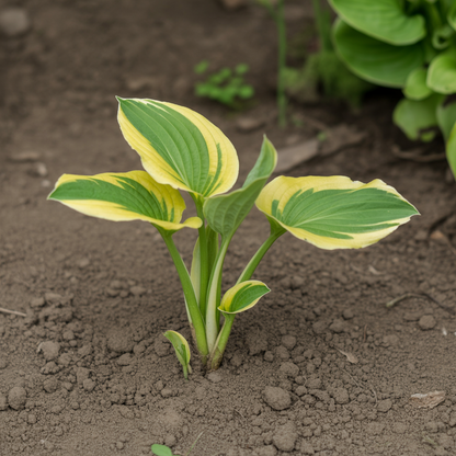 Hosta Seeds for Planting – Heirloom Non-GMO Perennial Shade Plant Yellow-Edged Foliage Variety