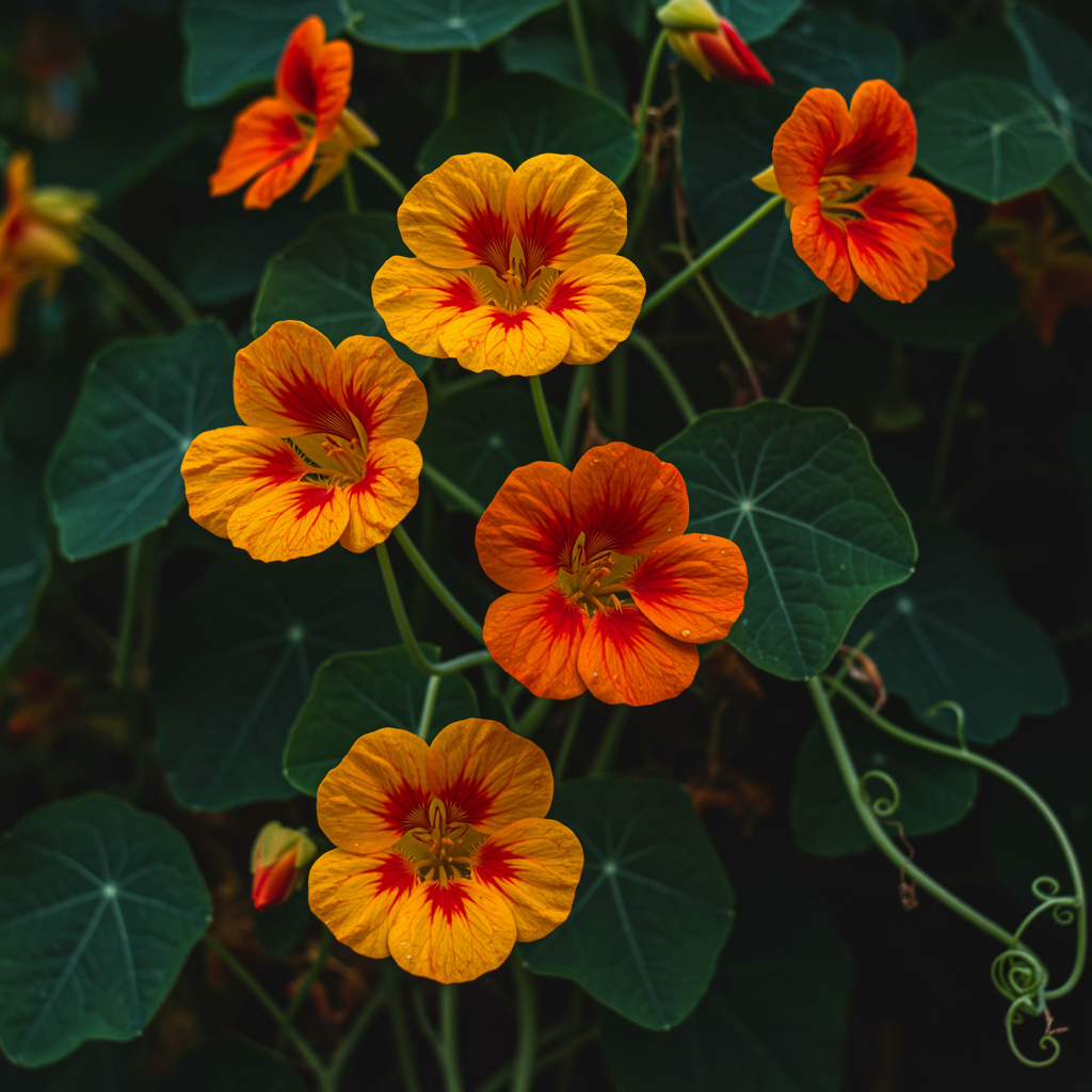 Nasturtium Climbing Gleam Hybrids Seeds - Nasturtium Flower Seeds for Garden