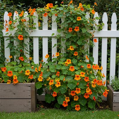 Nasturtium Climbing Gleam Hybrids Seeds - Nasturtium Flower Seeds for Garden