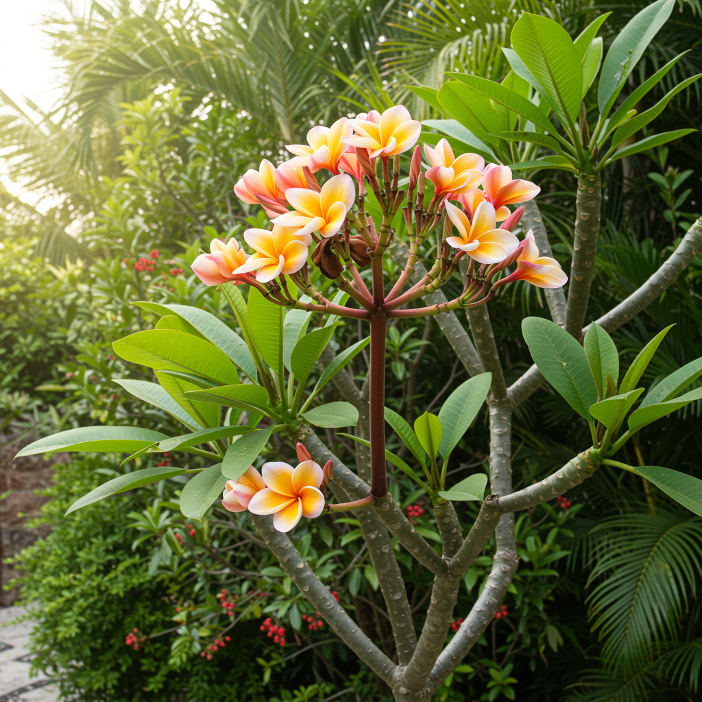 Plumeria Apricot Flower Seeds - Plumeria Flower Seeds for Garden