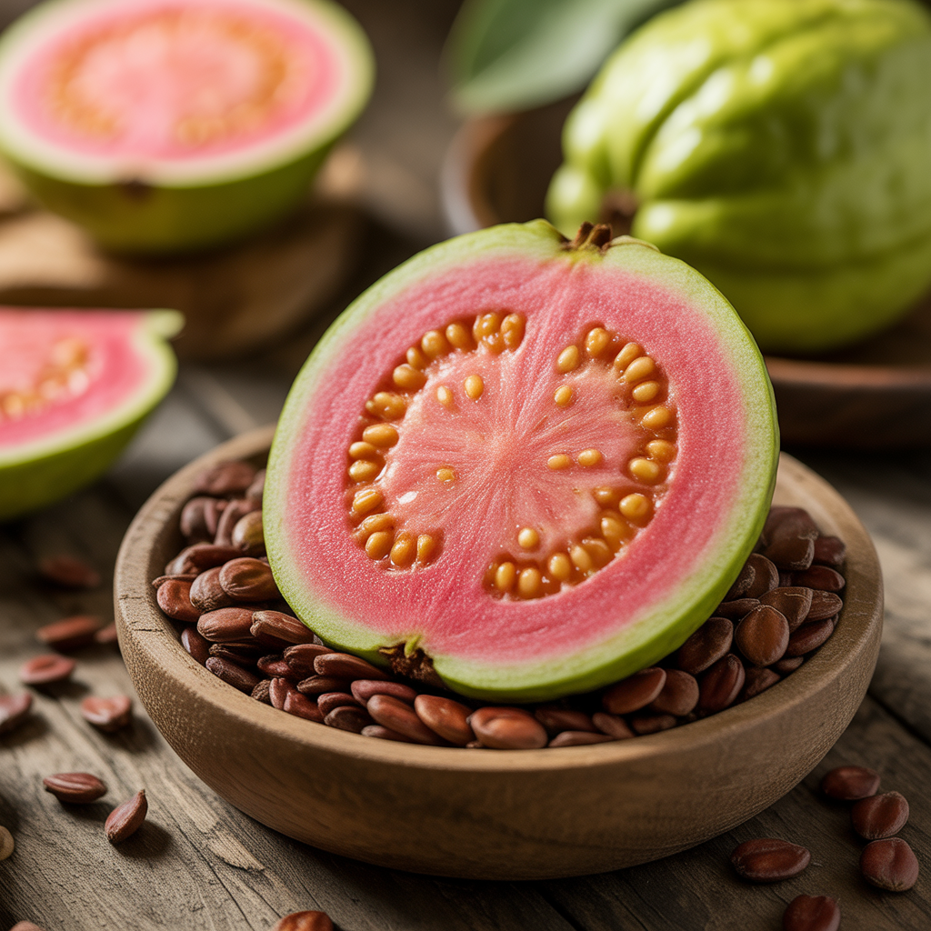 Pink Seedless Guava Seeds for Planting – Sweet Juicy Tropical Fruit Seeds for Home Gardening