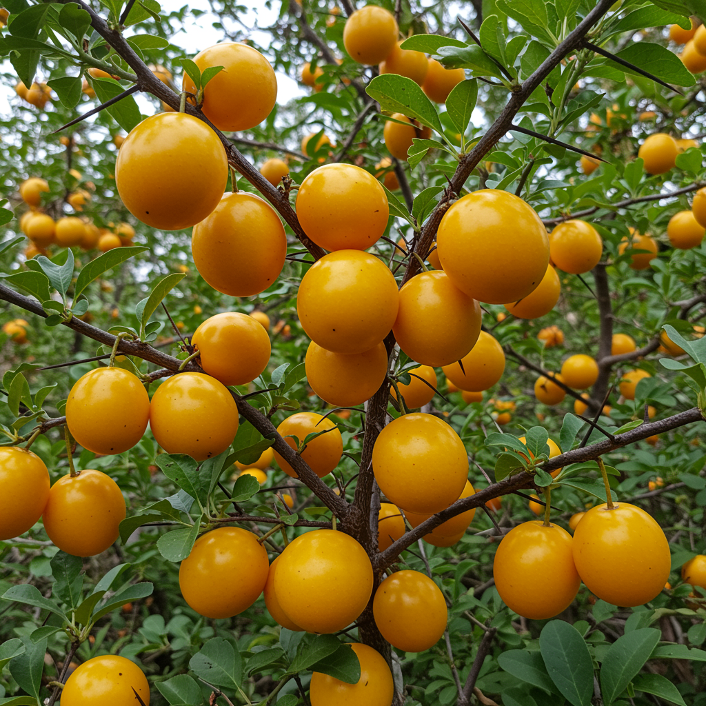 Dovyalis Caffra Fruit Seeds for Planting – Exotic Kei Apple Tropical Fruit (100 pcs)