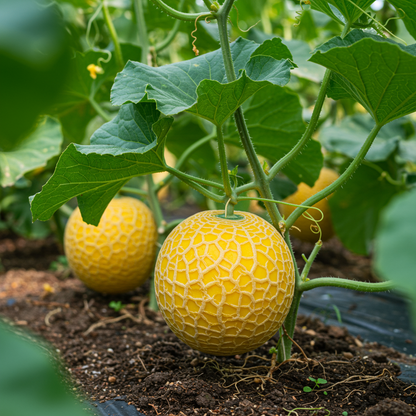 Organic Galia Melon Seeds – Hybrid Melon for Planting