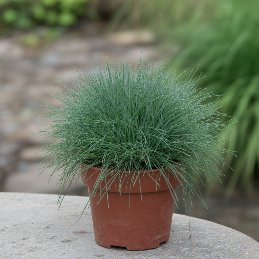 Blue Fescue Ornamental Grass Seeds for Planting – Festuca Perennial Drought-Tolerant Sun or Shade