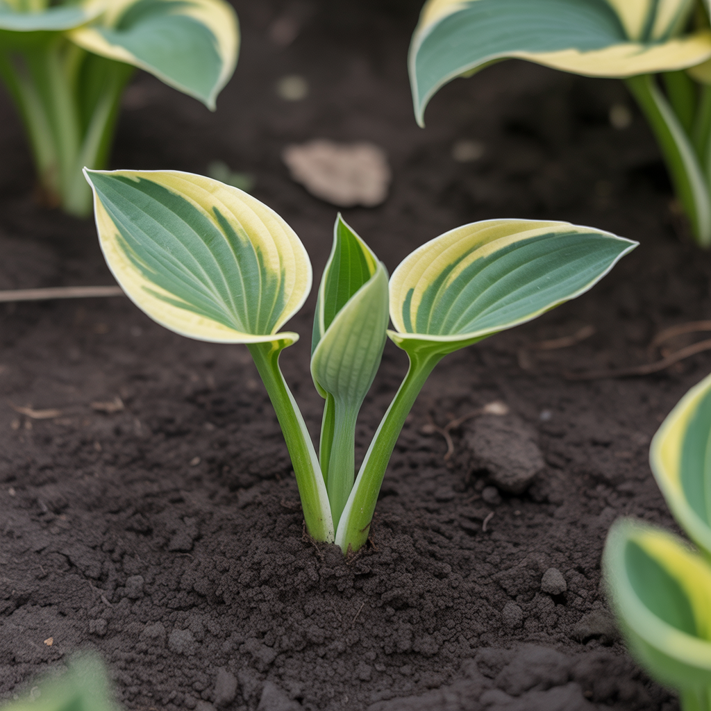 Hosta Seeds for Planting – Heirloom Non-GMO Perennial Shade Plant Green & Yellow Foliage Variety