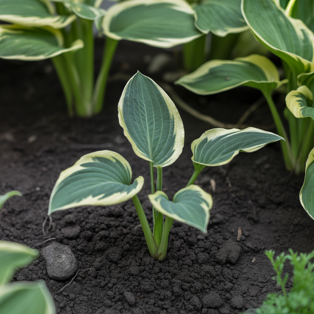 Hosta Seeds for Planting – Heirloom Non-GMO Perennial Shade Plant Cream-Edged Foliage Variety