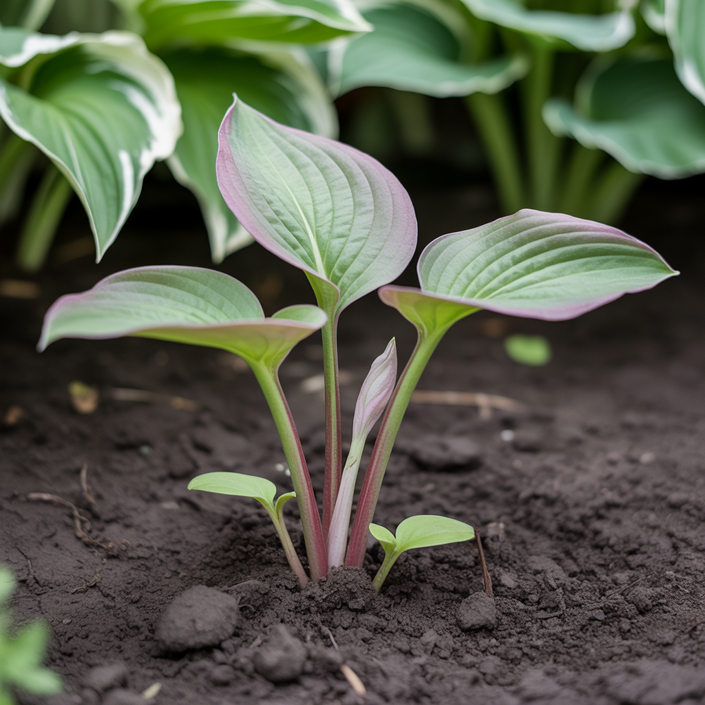 Hosta Seeds for Planting – Heirloom Non-GMO Perennial Shade Plant Pink Foliage Variety